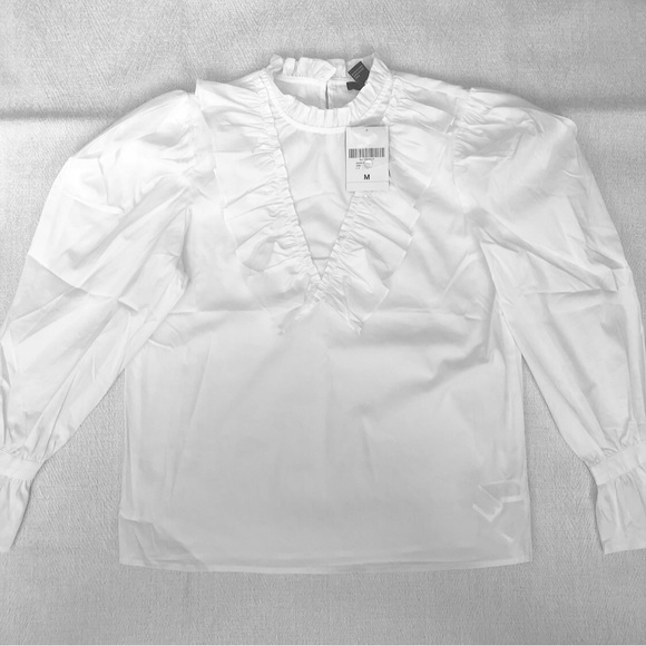 NEW Forever 21 Ruffle Flounce Top - Picture 2 of 6